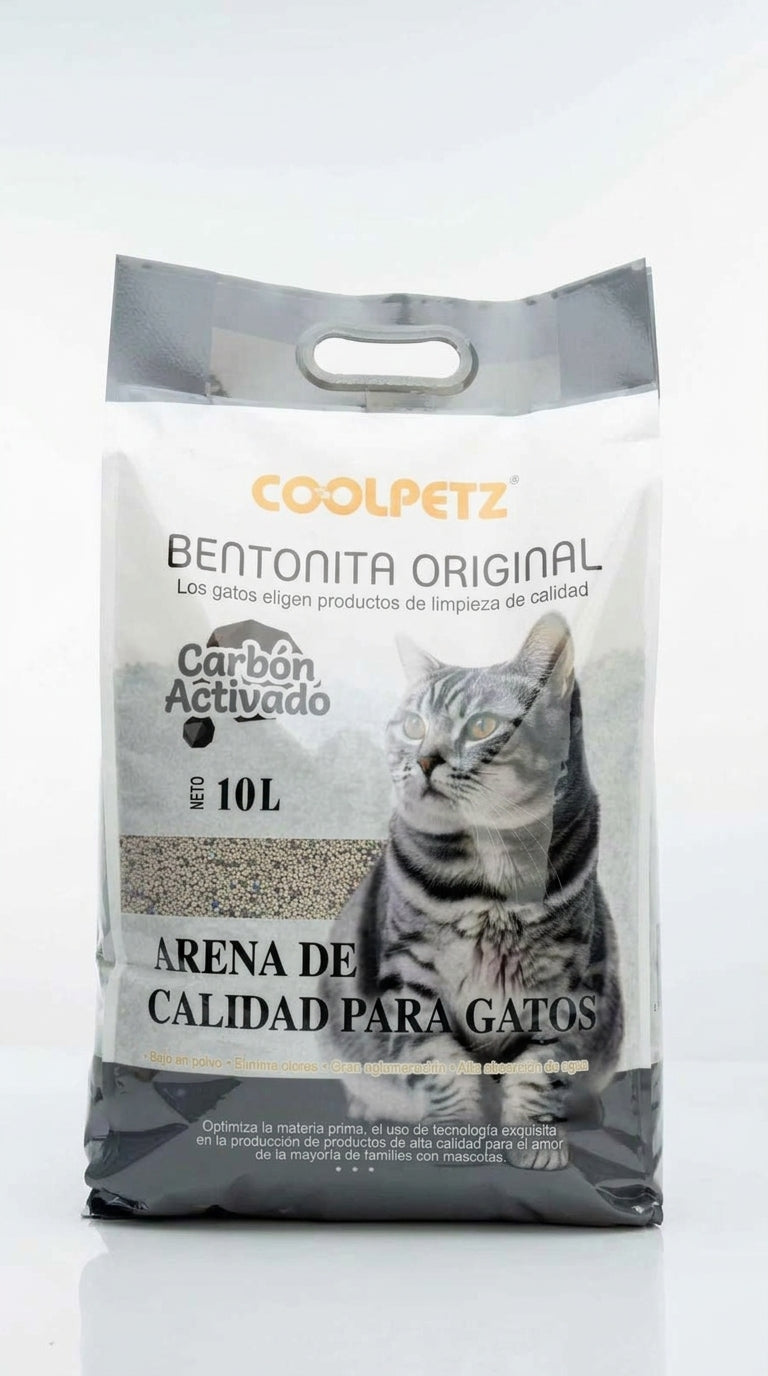 Arena de Gato 10KG CARBON ACTIVO