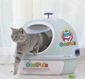 Arenero de gato azul plástico resistente importado