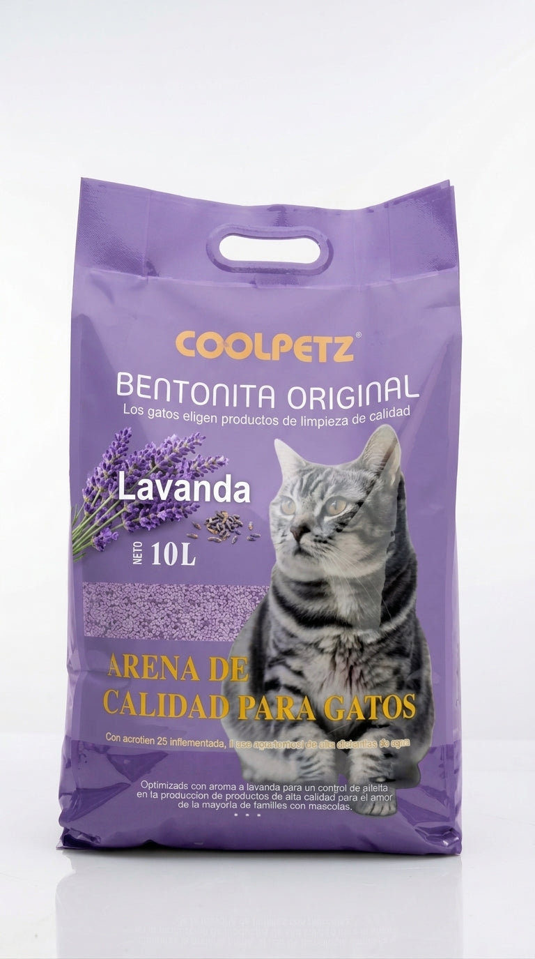 ARENA DE GATO 10KG AROMA LAVANDA